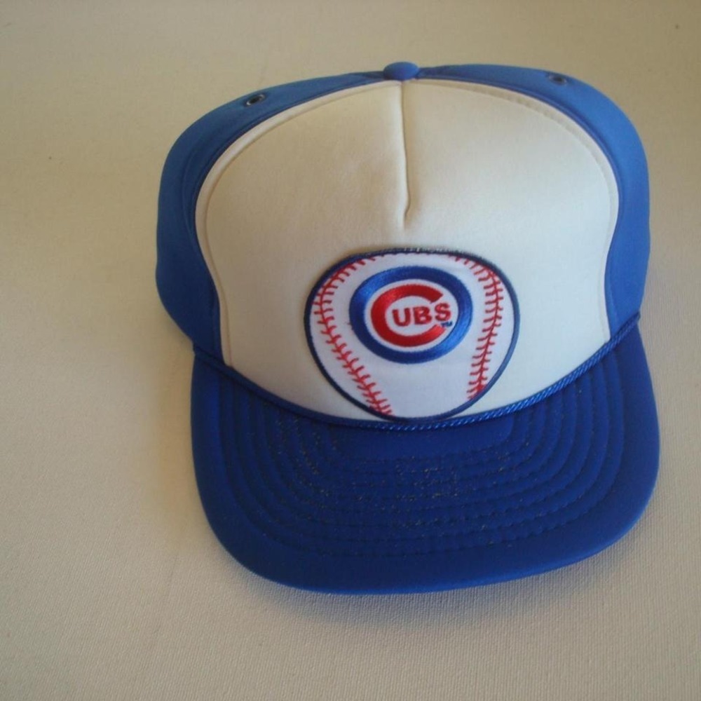 CUBS TRUCKER SNAPBACK 90S HAT CAP VINTAGE 00S Y2K S3
